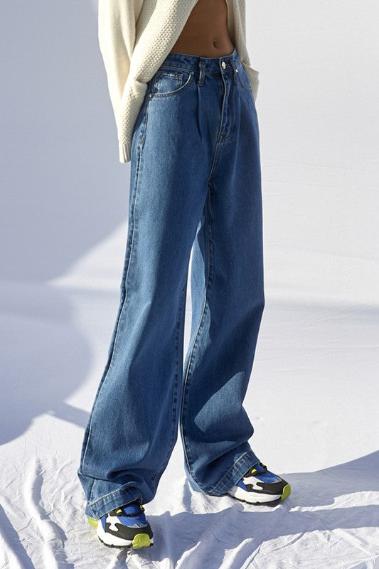 High Rise Wide Leg Jeans | Modern Boutique Fashion