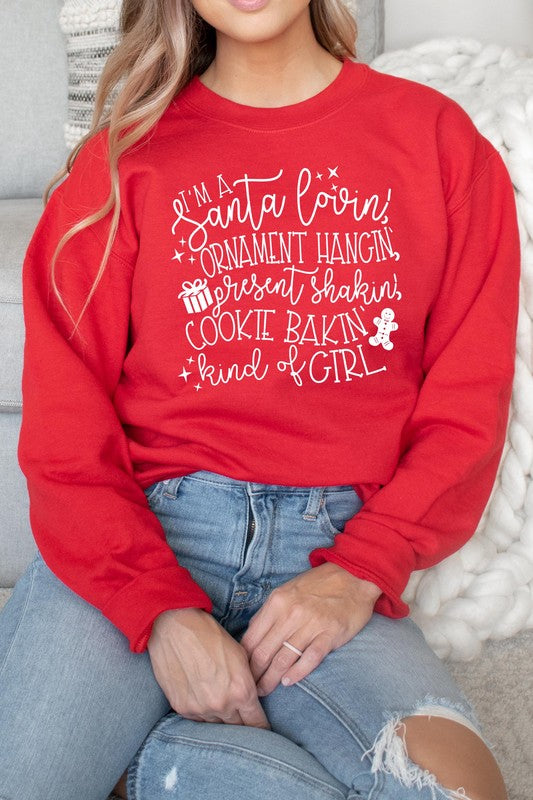 Santa Lovin Ornament Hangin Christmas Sweatshirt