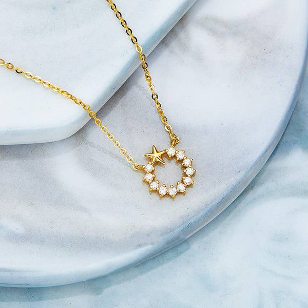 14K Gold Star Necklace