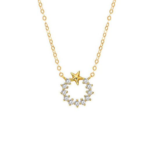 14K Gold Star Necklace