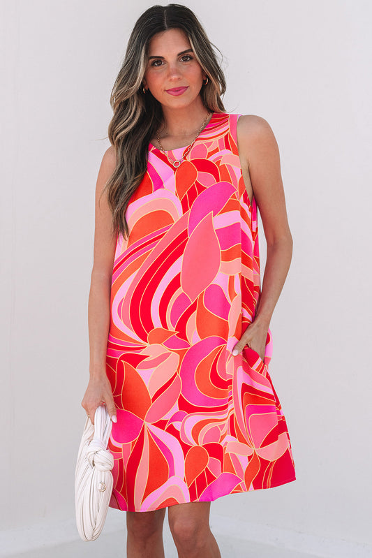 Bridget Abstract Floral Mini Dress