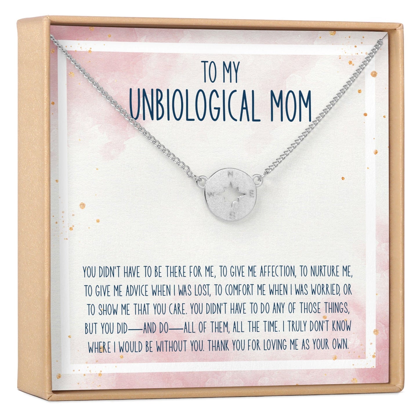 Unbiological Mom Necklace, Multiple Styles