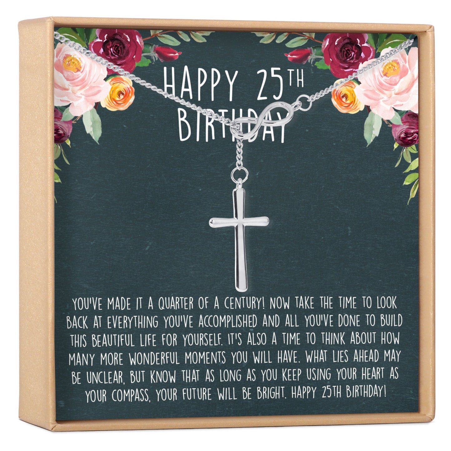 25th Birthday Necklace, Multiple Styles