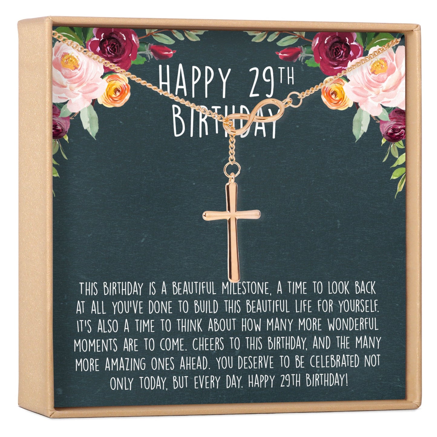 29th Birthday Necklace, Multiple Styles