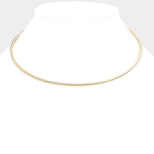 16 Inch Omega Chain Choker Necklace