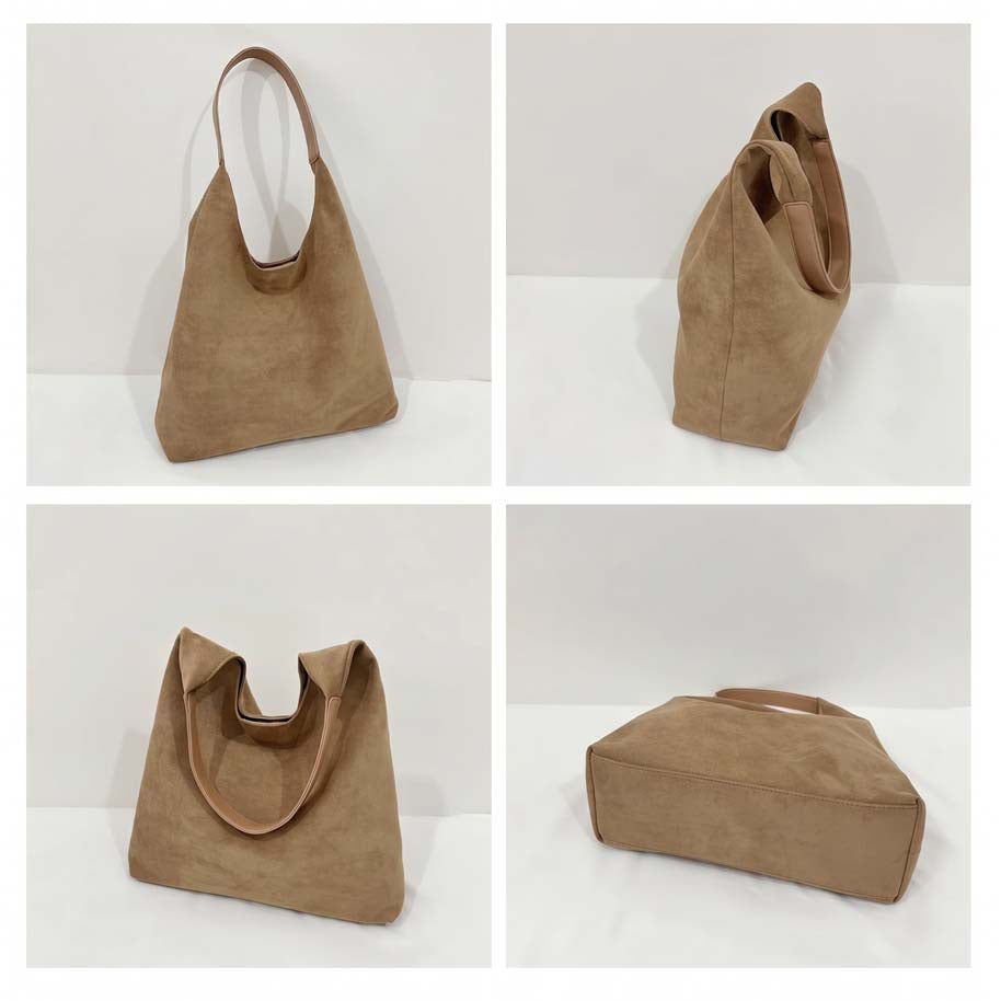 Andrea 2-in-1 Suede Hobo Shoulder Bag