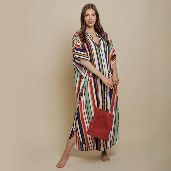 Wide Dress -Stripes