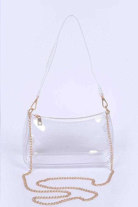Transparent Clear Convertible Shoulder Stadium Bag