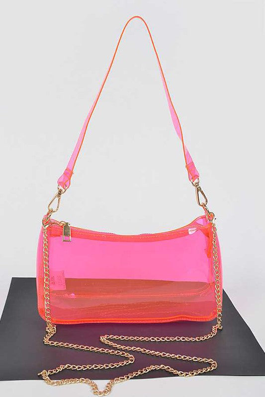 Transparent Clear Convertible Shoulder Stadium Bag