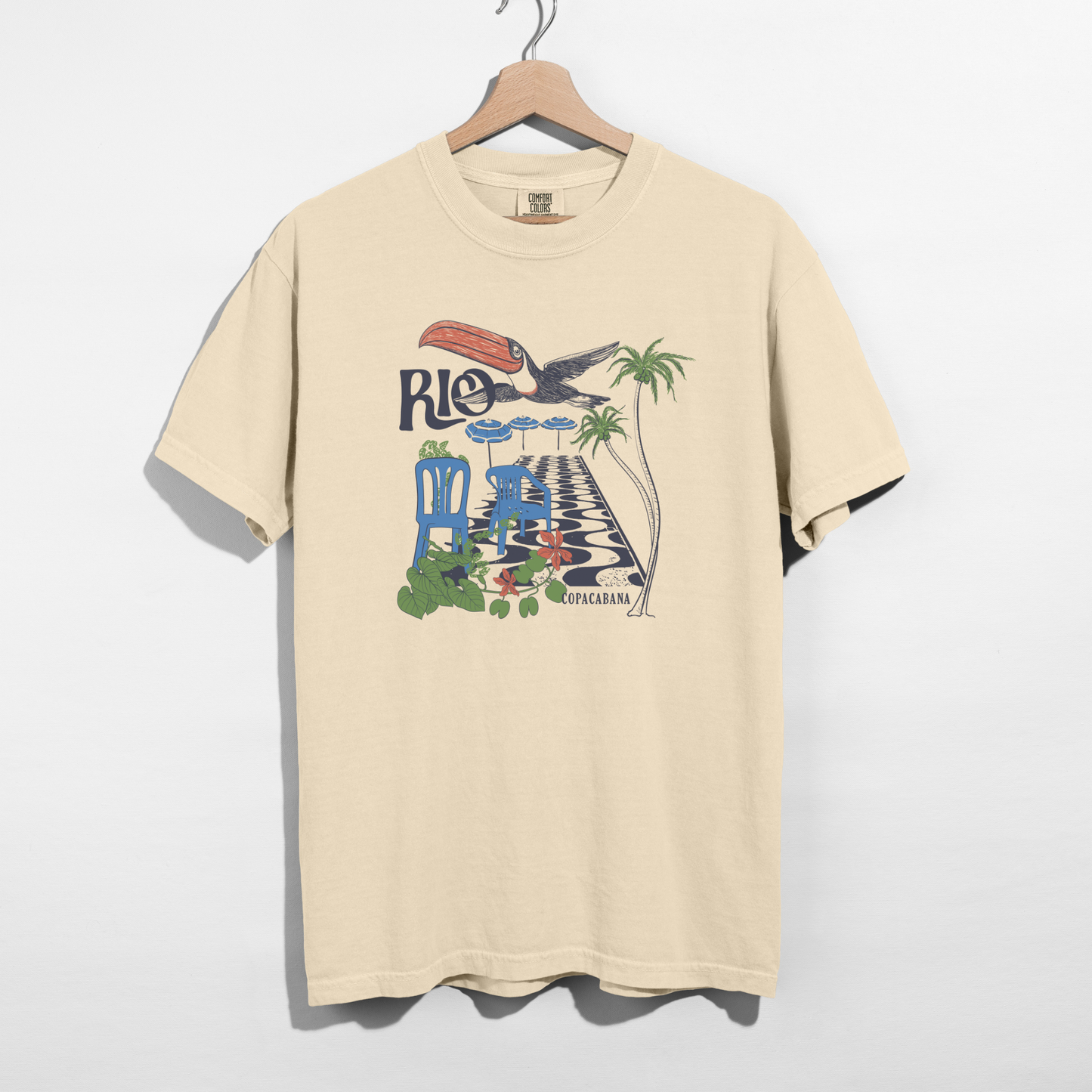 Rio Copacabana Graphic Tee | Vintage Brazil Travel Shirt