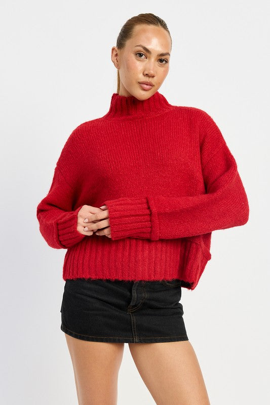 TURTLE NECK BODY SWEATER