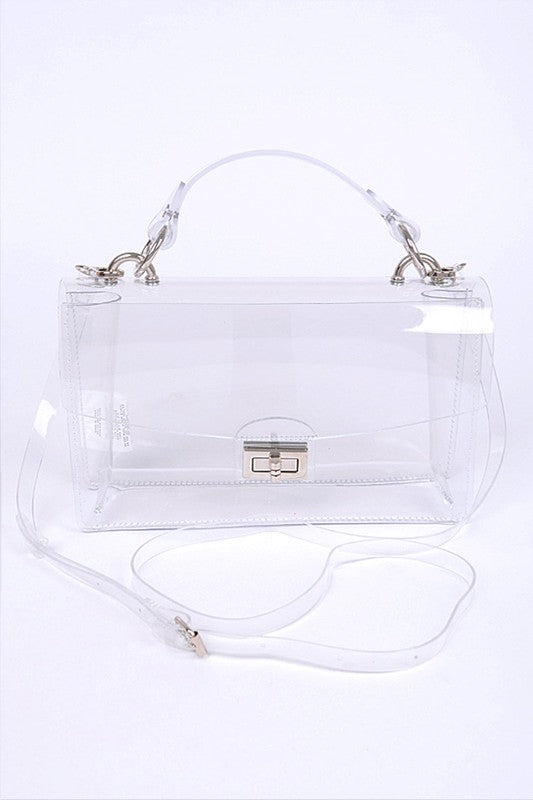 Clear PVC Crossbody Swing Stadium Bag