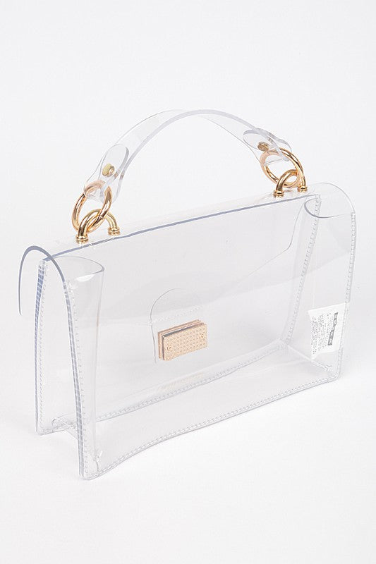 Clear PVC Crossbody Swing Stadium Bag
