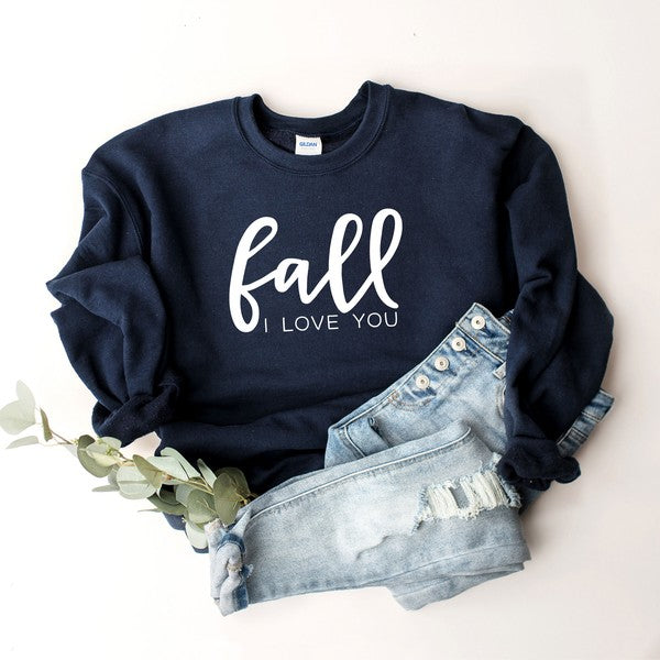 Fall I Love You Graphic Sweatshirt