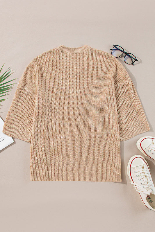Aria 3 4 Sleeve Sweater