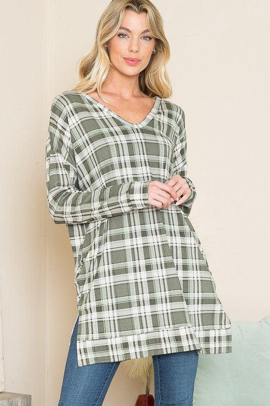 V Neck Sweater Tunic