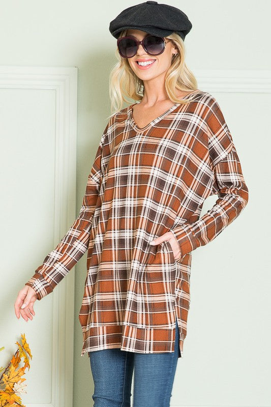 V Neck Sweater Tunic