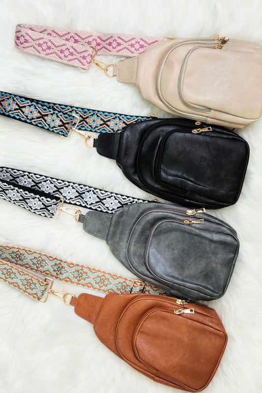 Mylah Crossbody Sling Vegan Leather Handbag | Modern Boutique Fashion