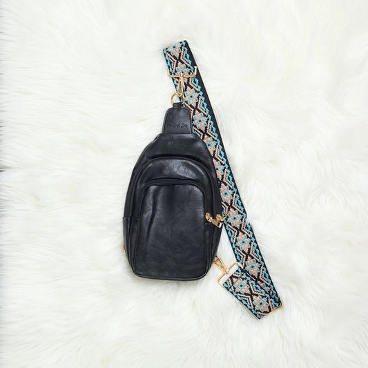 Mylah Crossbody Sling Vegan Leather Handbag | Modern Boutique Fashion