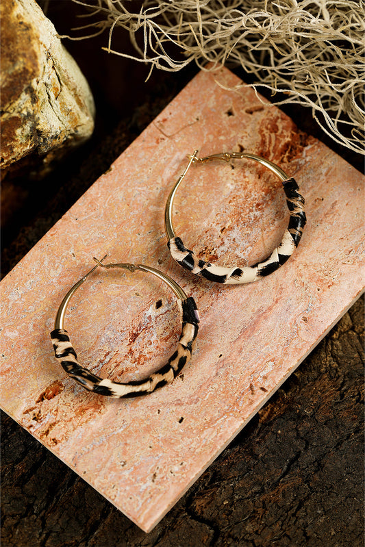 Lettie Plated Detail Hoop Earrings