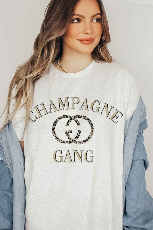 CHAMPAGNE GANG GRAPHIC TEE / T-SHIRT