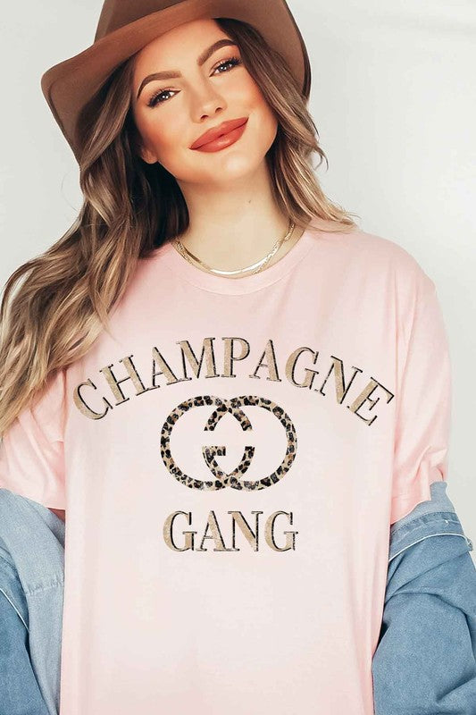 CHAMPAGNE GANG GRAPHIC TEE / T-SHIRT