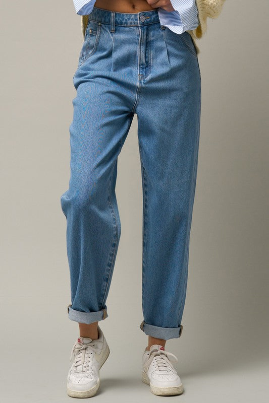 High Rise Premium Slouch Jeans | Modern Boutique Fashion