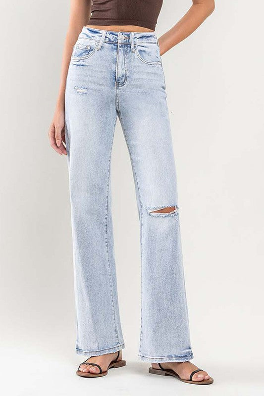 90's Vintage Super High-Rise Flare Jeans