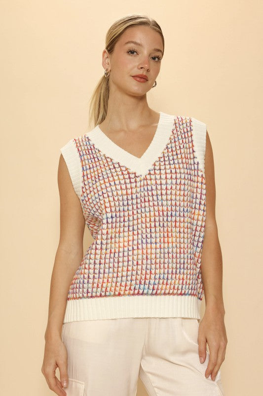 Multicolor Knit Vest | Modern Boutique Fashion