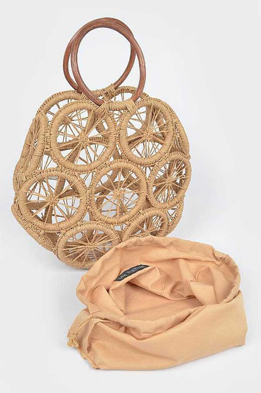 Weaved Cording Summer Clutch