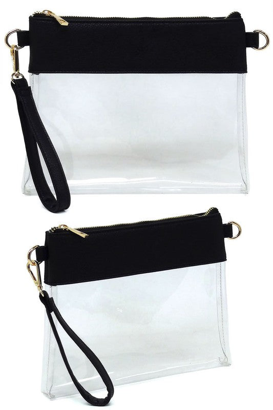 Fashion See Thru Transparent Clutch Crossbody Bag | Modern Emporium