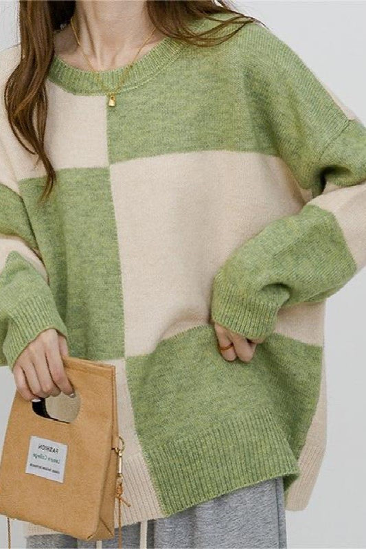 Checkered Sweater | Modern Boutique Fashion