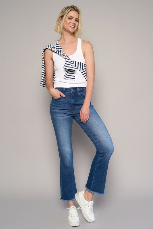 High Rise Crop Boot Jeans | Modern Boutique Fashion