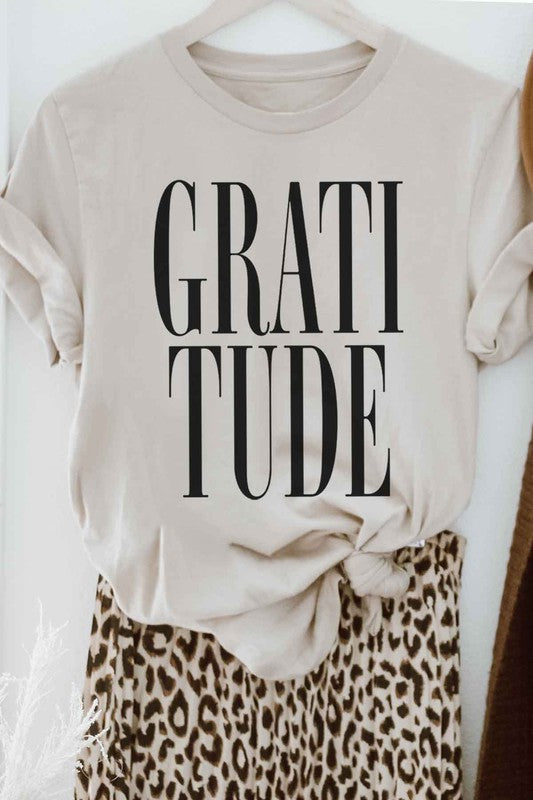 GRATITUDE THANKSGIVING GRAPHIC TEE / T-SHIRT