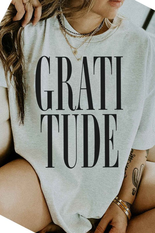 GRATITUDE THANKSGIVING GRAPHIC TEE / T-SHIRT