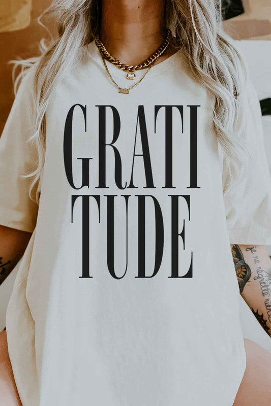 GRATITUDE THANKSGIVING GRAPHIC TEE / T-SHIRT