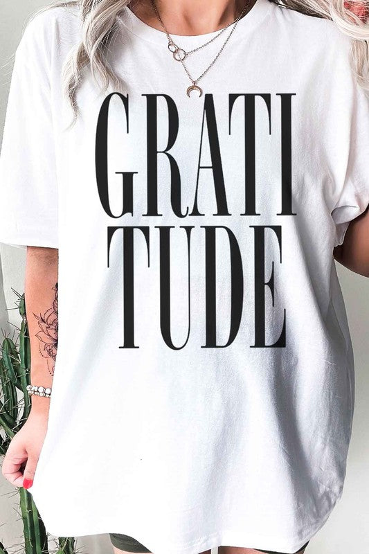 GRATITUDE THANKSGIVING GRAPHIC TEE / T-SHIRT