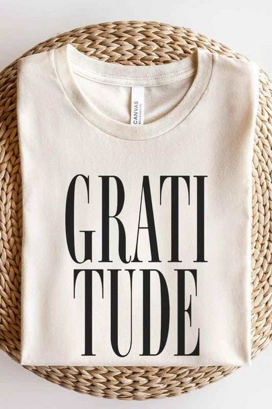 GRATITUDE THANKSGIVING GRAPHIC TEE / T-SHIRT