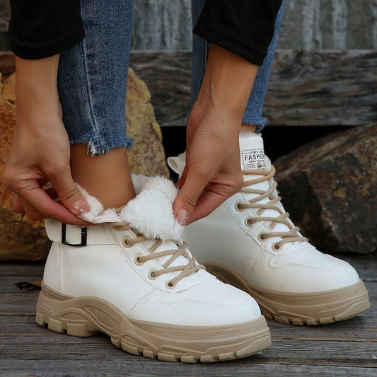 Womenâs Mid-Calf Fleece-Lined Winter Boots