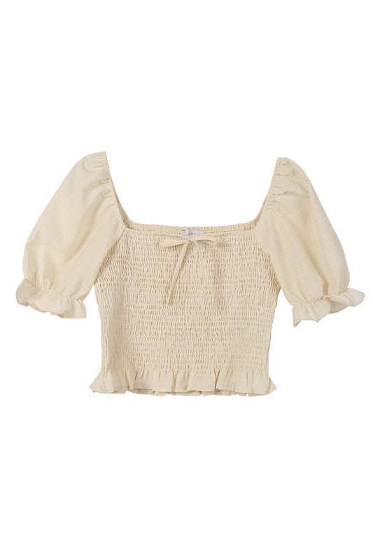 SS smocked top