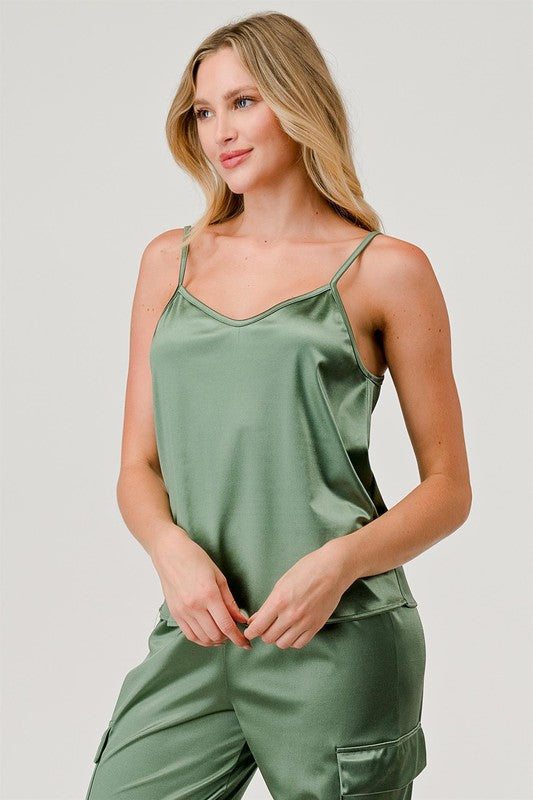 Satin Tank Top