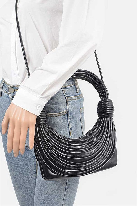 Metallic Layer Roping Handle Bag