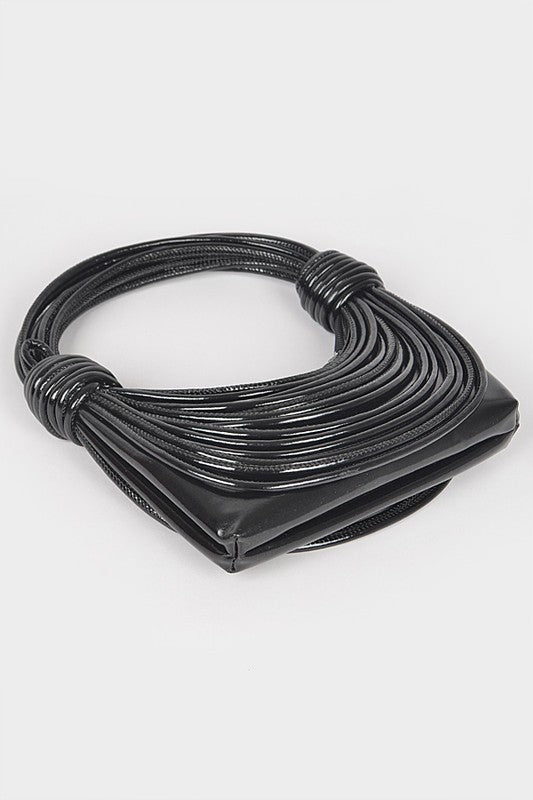 Metallic Layer Roping Handle Bag