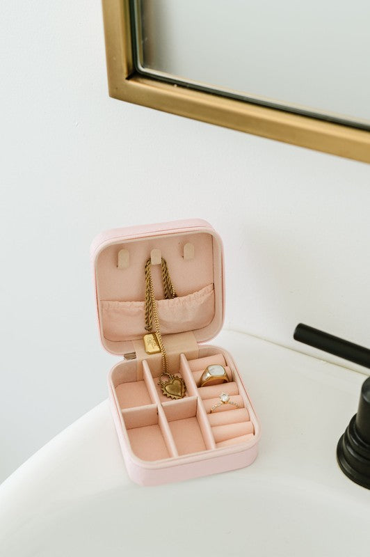 Kristen Travel Jewelry Organizer Box Case | Modern Boutique Fashion