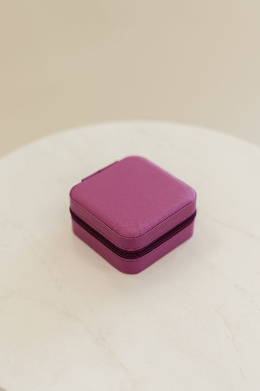 Kristen Travel Jewelry Organizer Box Case | Modern Boutique Fashion