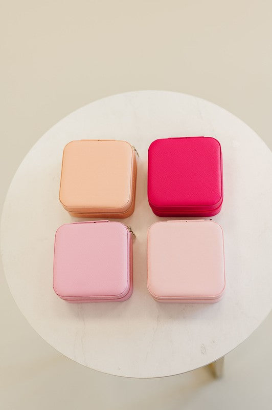 Kristen Travel Jewelry Organizer Box Case | Modern Boutique Fashion