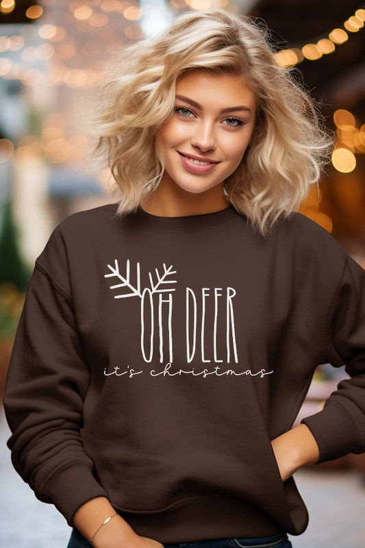 Holiday Oh Deer It's Christmas Sweatshirt