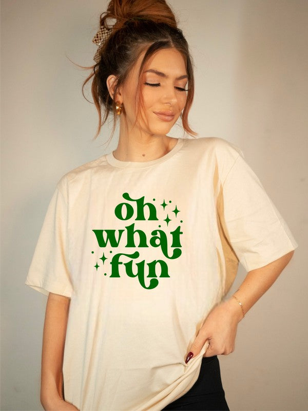 Oh What Fun Graphic Short Sleeve Tee