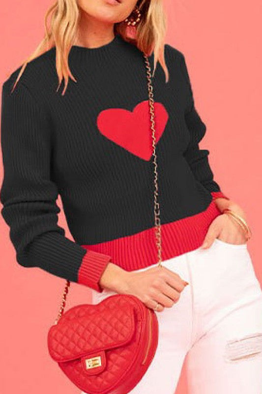 Ribbed Heart Sweater | Modern Boutique Fashion