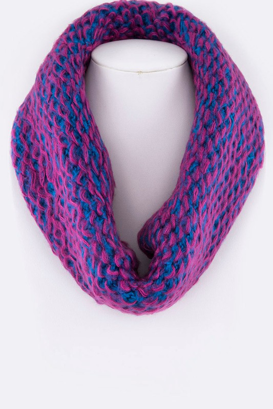 2 Tone Iconic Neck Warmer - Fuchsia – women's boutique fashion
